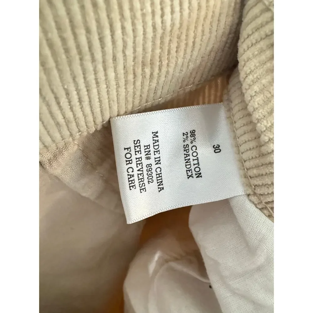 ALTAR'D STATE NWT High Rise Flare Corduroy Pants Beige Size 30 Hippie Fall - Picture 8 of 8